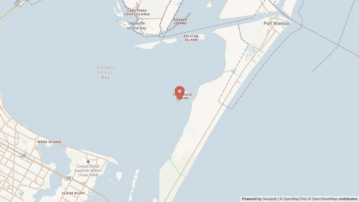 Corpus Christi, TX street-level map for geographic orientation